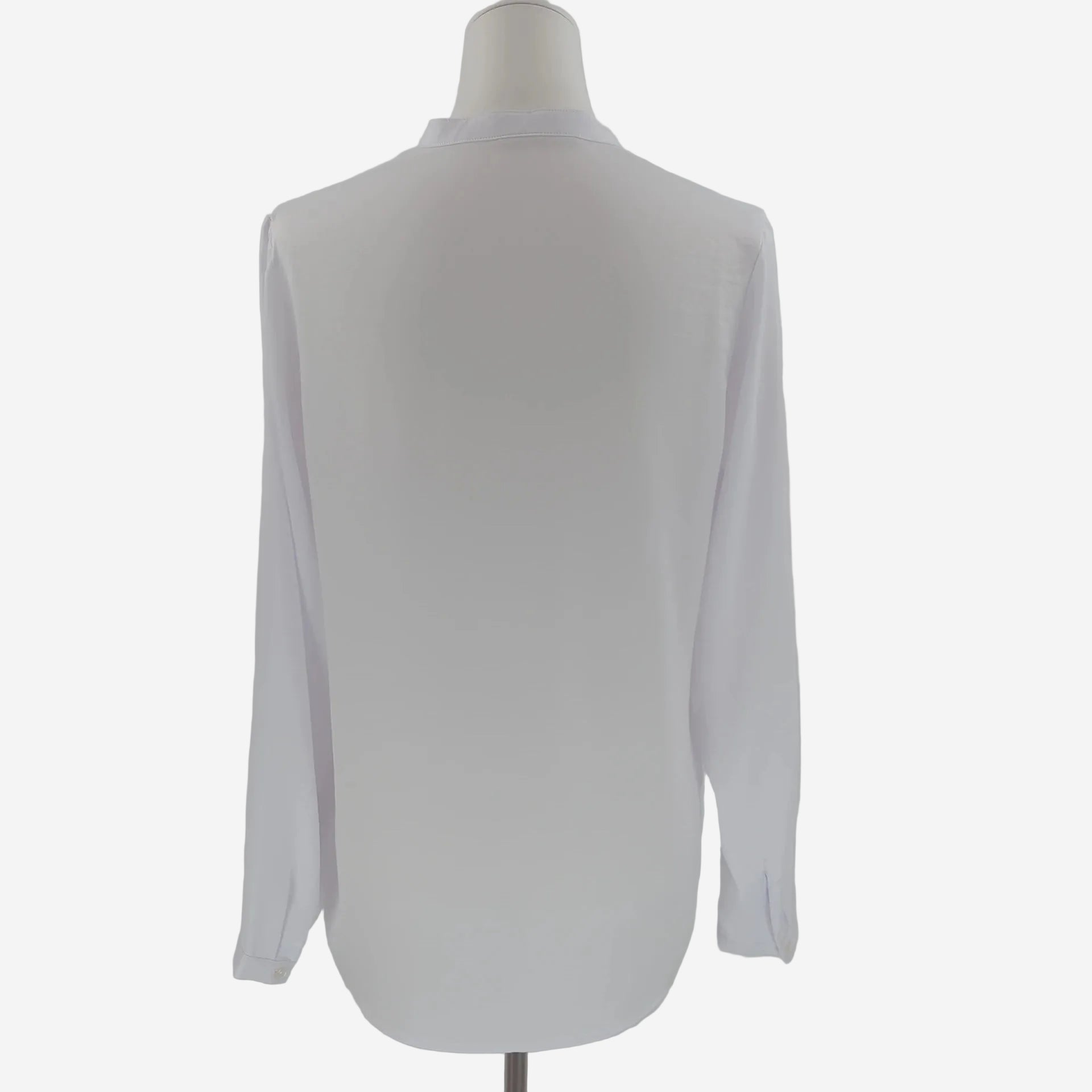 Bodyflirt  Weiße Damen Bluse mit V-Ausschnitt Elegante Langarm Bluse Locker Fallend