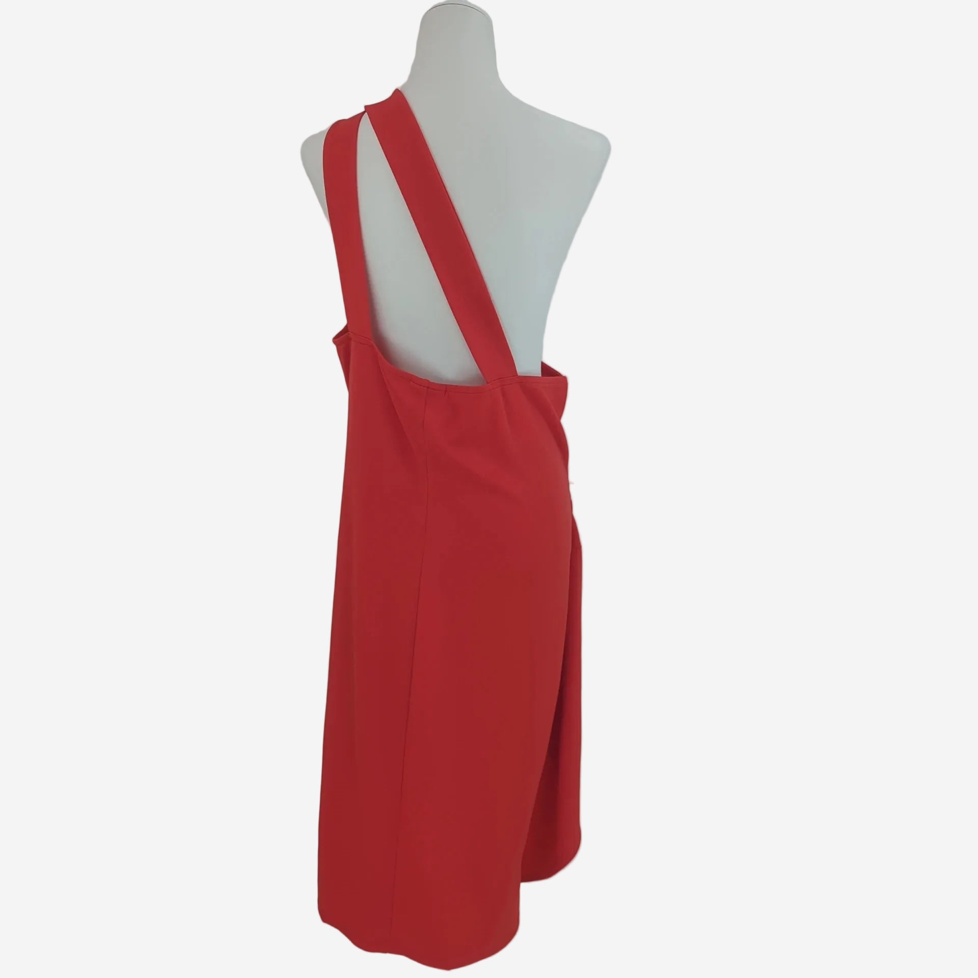 Rotes Damen Kleid One Shoulder Drapiert – Elegantes Sommerkleid von Bonprix