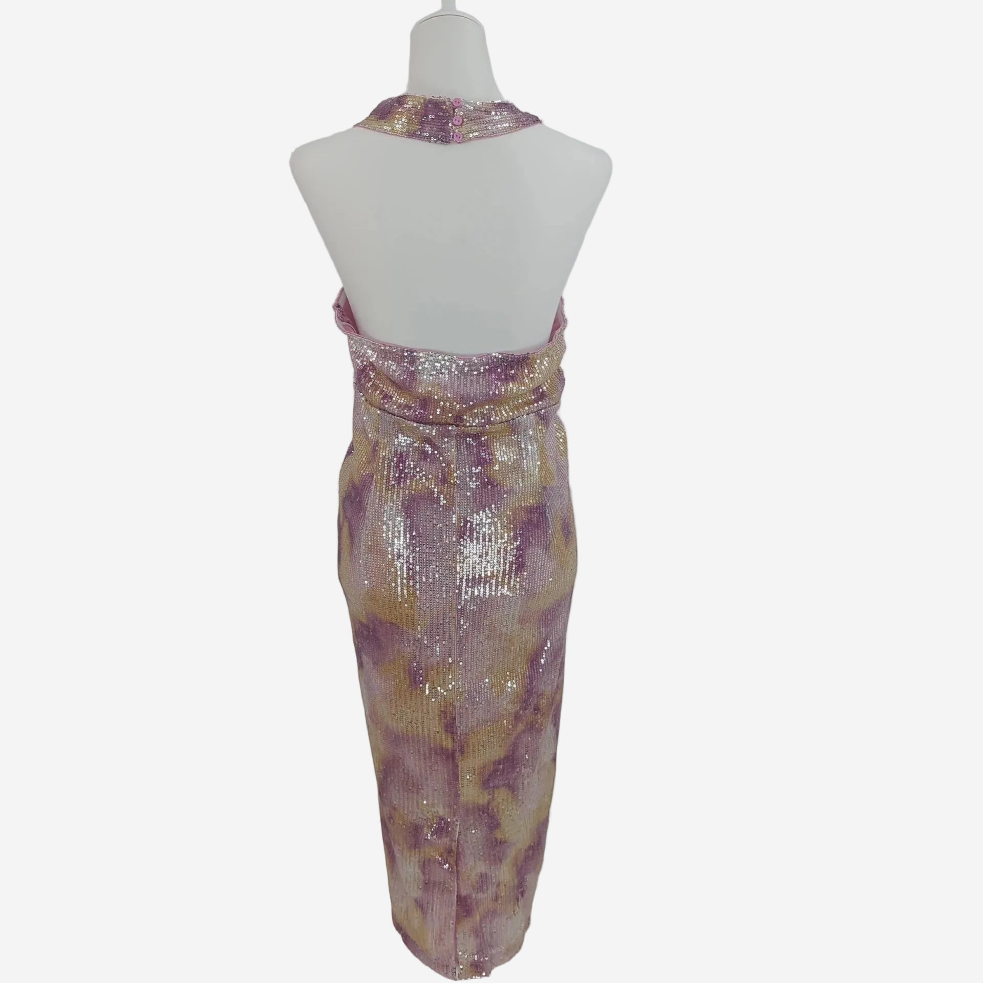 Elegantes Damen Pailletten Kleid Multicolor – Party Abendkleid von Bonprix