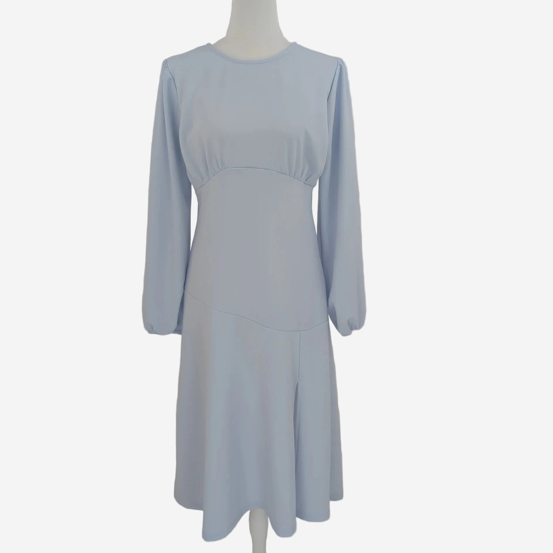 Damen Kleid Hellblau Langarm – Elegantes Midi Kleid von Bonprix