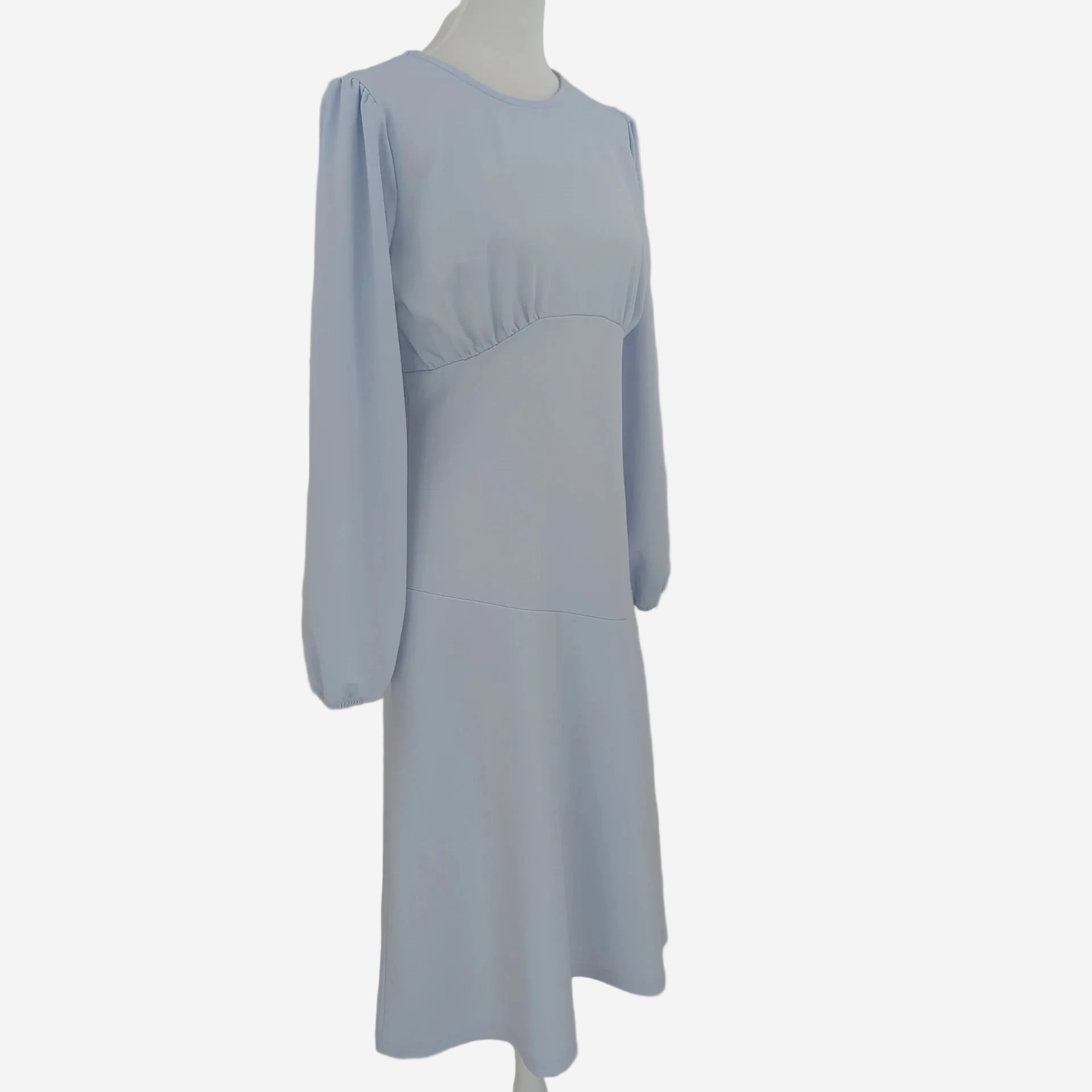 Damen Kleid Hellblau Langarm – Elegantes Midi Kleid von Bonprix