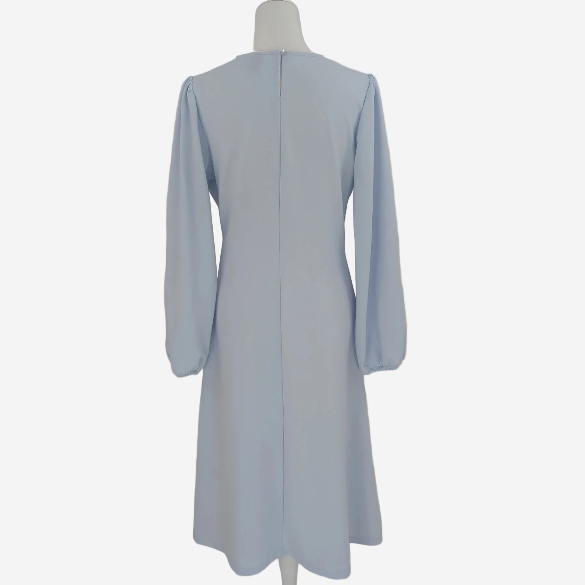 Damen Kleid Hellblau Langarm – Elegantes Midi Kleid von Bonprix